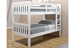 Cathy Twin White Bunk Bed - Donco Kids