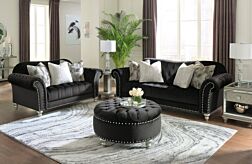 Harriotte Black Sofa & Loveseat Set - 2 Pc.