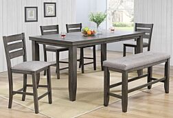 Bardstown Grey Pub - Counter Height Dining Set