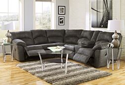 2 Pc. Tambo Pewter Recliner Sectional Set