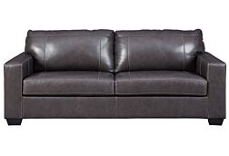 Morelos Leather Gray Sofa