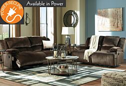 2 Pc. Clonmel Chocolate Reclining Sofa Set - Optional Power