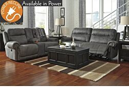 Austere Grey Sofa & Loveseat Recliner Set - 2 Pc.