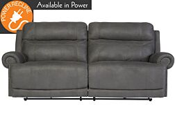 Austere Gray Reclining Sofa