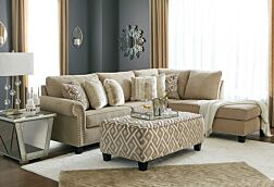 2 Pc. Dovemont Putty Sectional Set