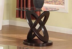 Cyclone Glass End Table