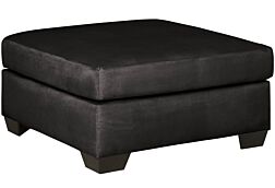 Darcy Black Oversized Accent Ottoman