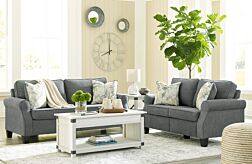 Alessio Charcoal Sofa & Loveseat Set - Ashley Furniture - 8240538-35