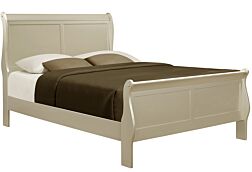 Louis Philip Sleigh Twin/Full Bed - B3400 - Crown Mark - Champagne