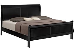 Lacy Black King Bed