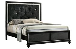 Lila Black King Bed