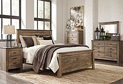 6 Pc. Trinell Brown Panel Bed Set