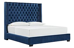 Coralayne Blue King Bed