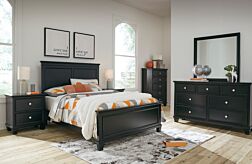 Lanolee Black Full Bedroom Set - 6 Pc.