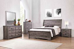 6 Pc. Coralee Grey Bedroom Set