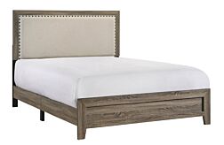 Millie Upholstered Grey Full Bed