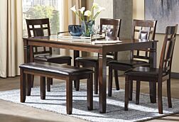 Bennox Dining Set (Includes BENCH)  - 6 Pc. 