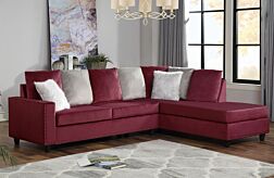 2 Pc. Cindy Red Sectional Set