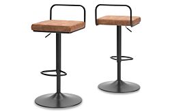 2 Strumford Brown Bar stools (-130)