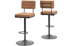 2 Strumford Brown Bar stools (-530)