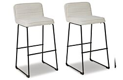 2 Nerison Linen Bar stools