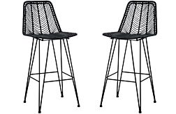 2 Angentree Black Bar stools