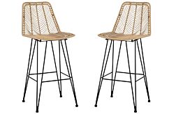 2 Angentree Natural Bar stools
