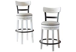 1 Valebeck White Stool - Counter Height or Bar Height