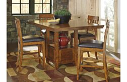 Ralene Brown Pub - Counter Height Dining Set