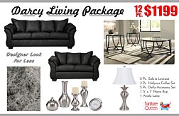 12 Pc. Darcy Black Living Room Package