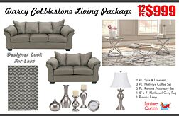 12 Pc. Darcy Cobblestone Living Room Package