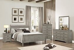 Lacy Sleigh Grey Bedroom - T/F