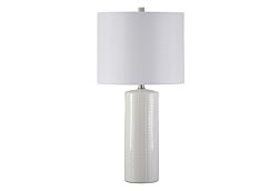 1 Steuben White Ceramic Table Lamp