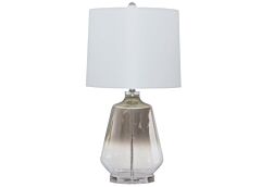 1 Jaslyn Silver Glass Table Lamp