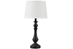 1 Kian Black/White Poly Table Lamp