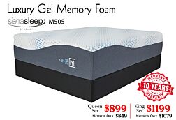 Millennium Luxury Gel Memory Foam Mattress Set