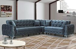 2 Pc. Ace Grey Sectional Set