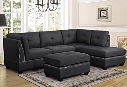 3 Pc. Sienna Grey Sectional Set 