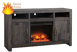 Mayflyn TV Stand - Optional Fireplace (62" W)