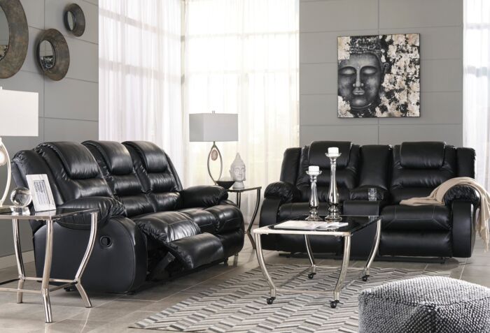 Black living room clearance set ashley furniture