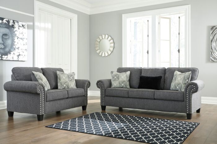 Agleno Sofa Loveseat Set 2 Pc