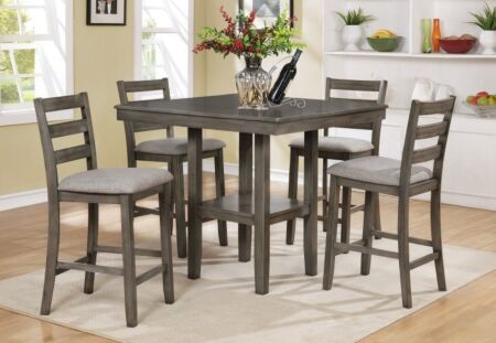 Tahoe Grey Pub - Counter Height Dining Set