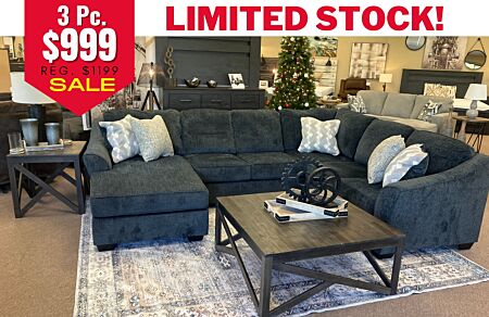 3 Pc. Eltmann Sectional Set (LIMITED STOCK - CALL STORE)