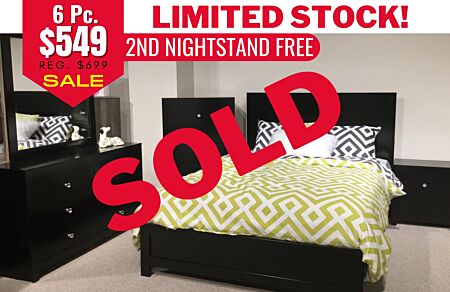 6 Pc. Breanne Queen Set + FREE EXTRA NIGHTSTAND (Limited Stock - CALL STORE)