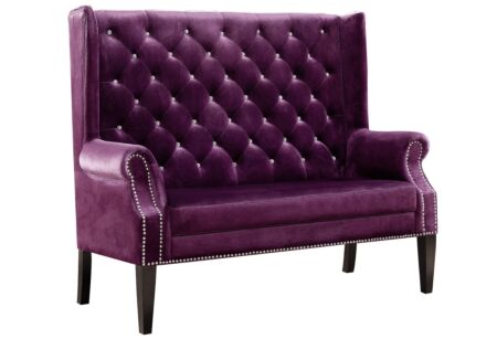 Odina Purple Loveseat Chair