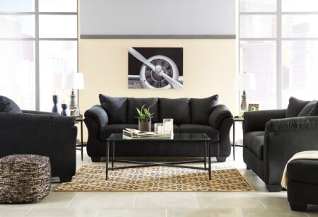 Darcy Black Sofa & Loveseat Set - 2 Pc.