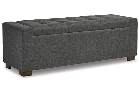 Cortwell Gray Storage Bench