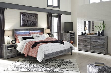6 Pc. Baystorm LED Lights King Bedroom Set