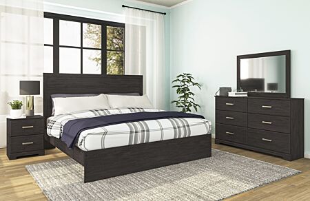 6 Pc. Belachime Black King Bedroom Set