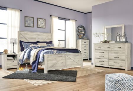 6 Pc. Bellaby King Crossbuck Bed Set